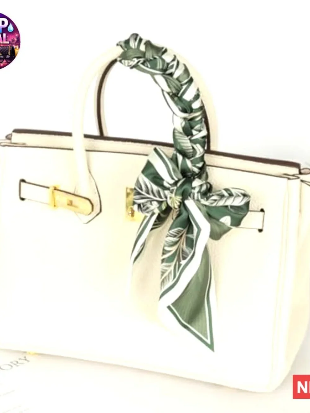 Silk Feel Polyester Scarf Head Wrap Multi-Function Accessory